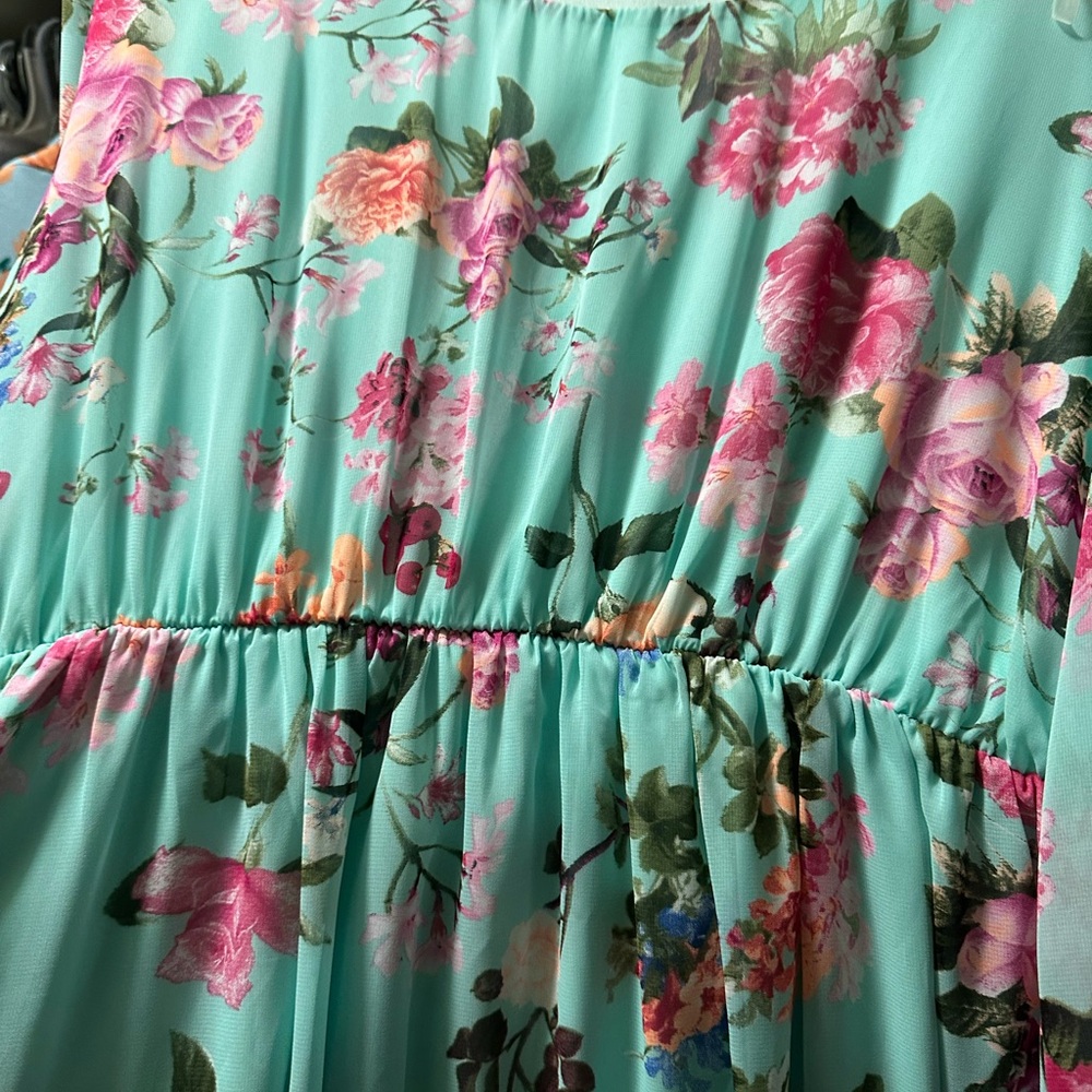 PinkBlush green maternity dress 2xl - Picture 2 of 4